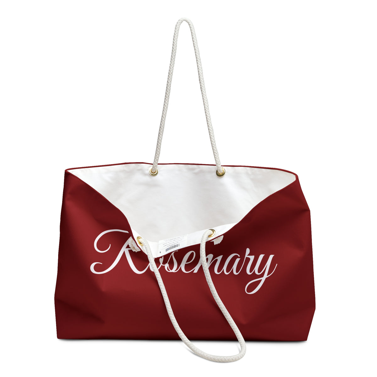 Personalized Oversized Weekender Tote Bag With Custom Name - You Personalize it!