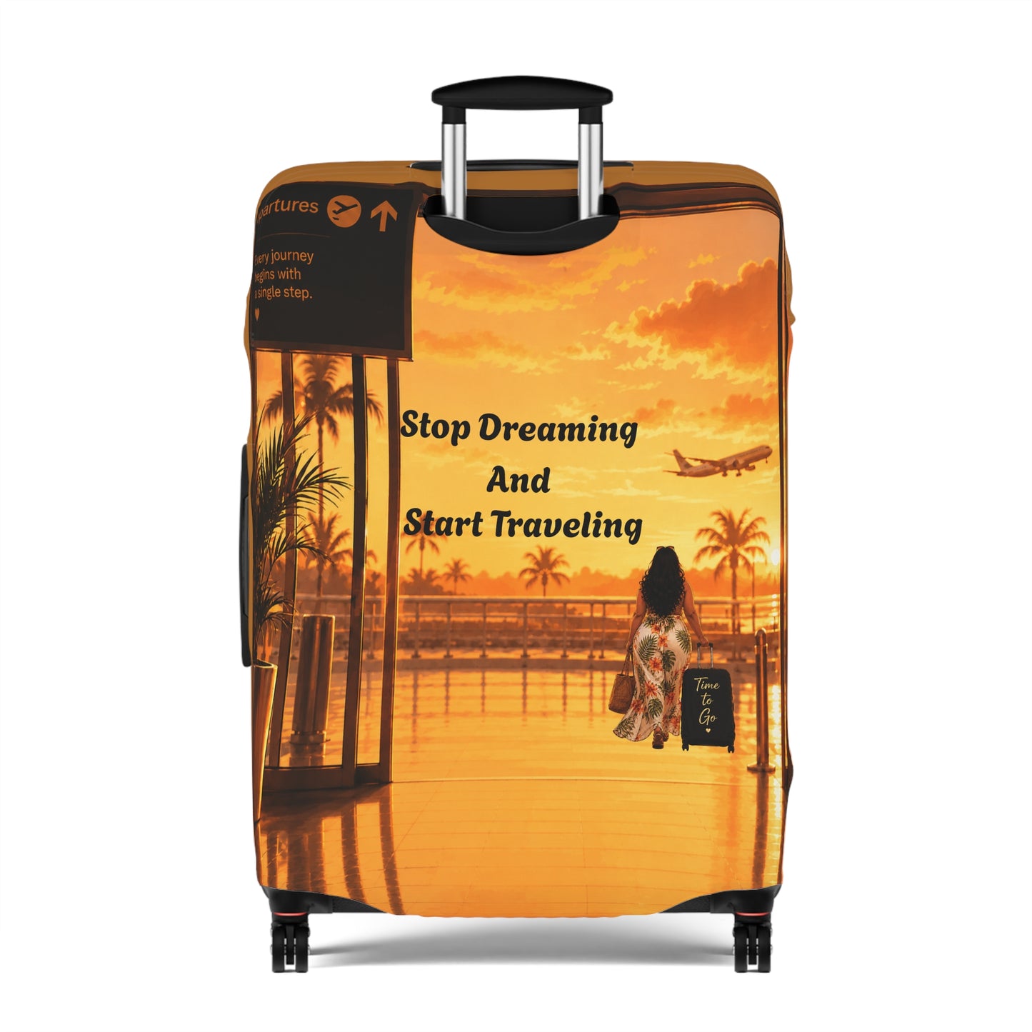 Back View Personalized Travel Luggage Cover - It's You