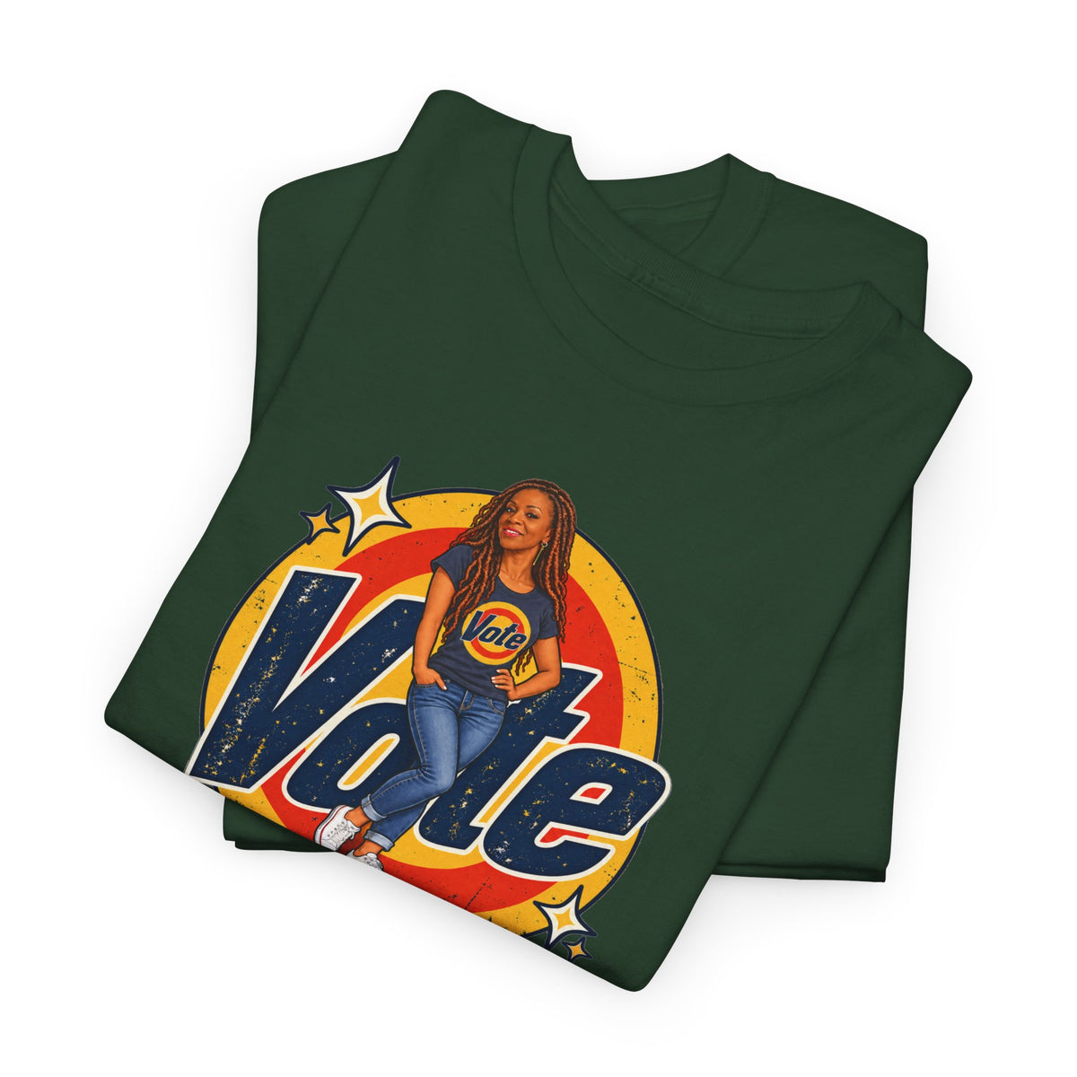 Personalized  (with Your likeness & Name) “Vote Removes Stubborn Orange Stains” Political Humor T-Shirt