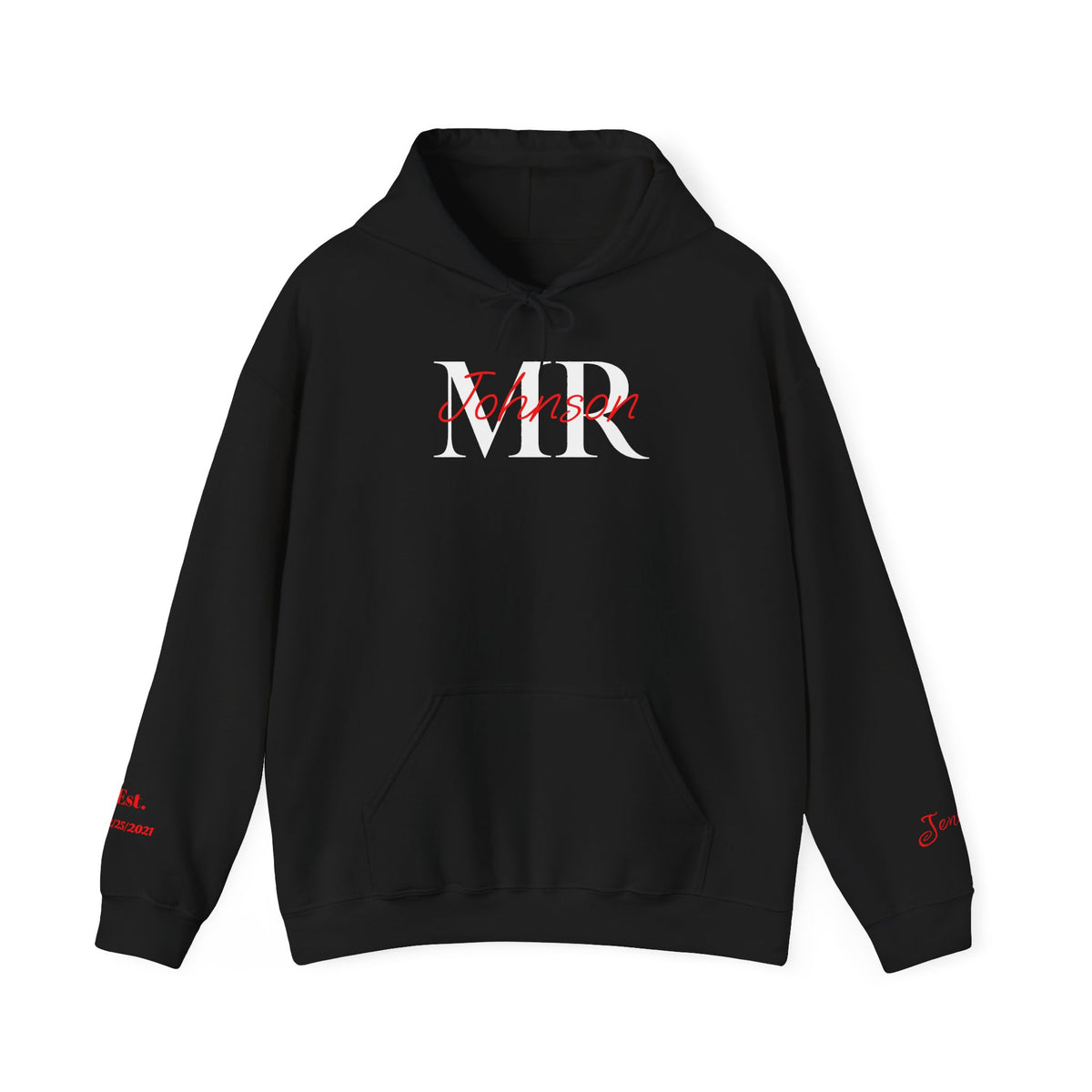 Copy of Personalized “MR” and “MRS” Wedding T-Shirts With Names and Established Date