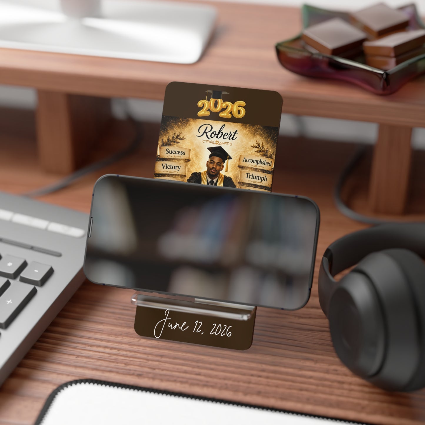 Graduation Smartphone Stand — Personalized Just for Your Graduate!