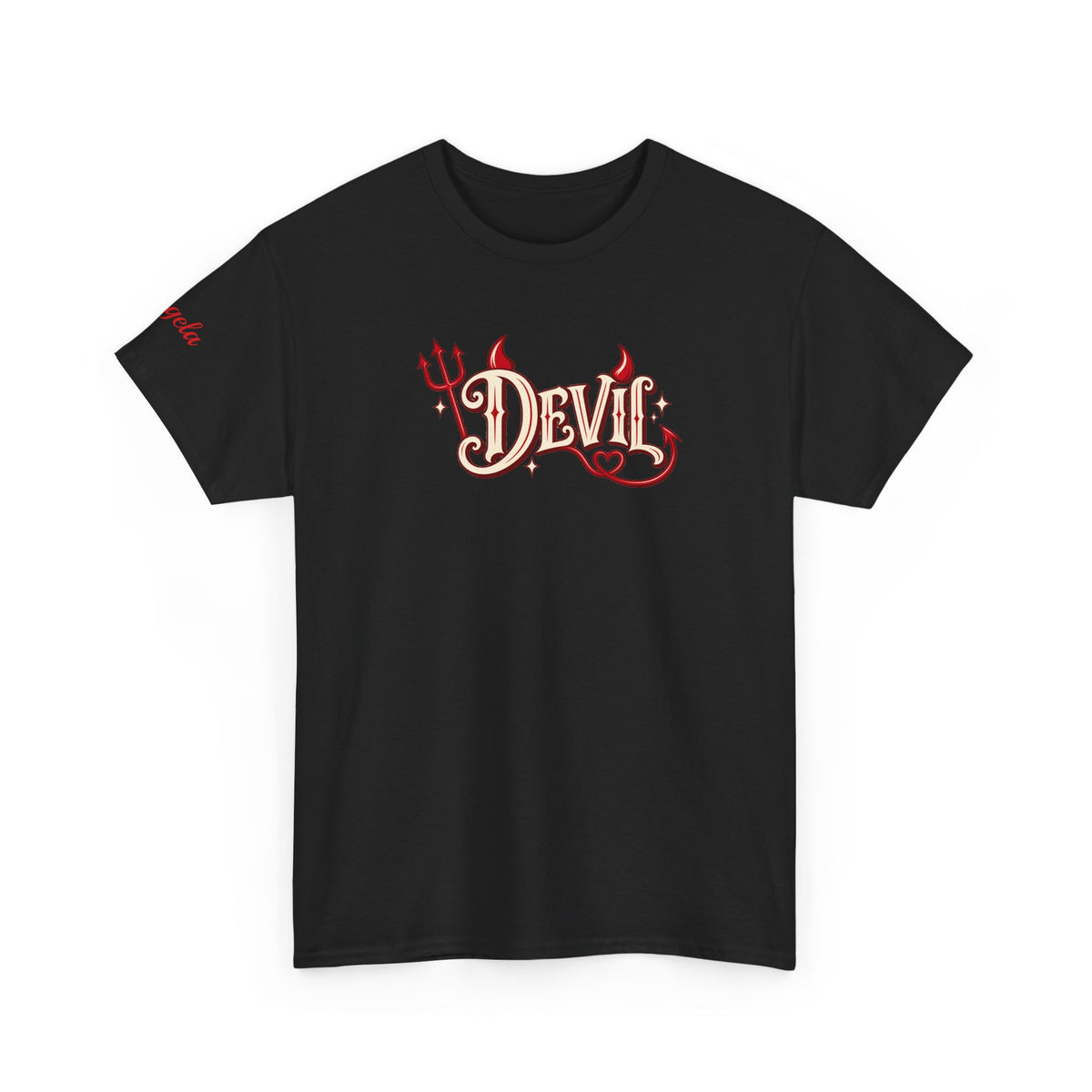 Personalized “I Put the D in Devil” Couples T-Shirt Set- live personalization