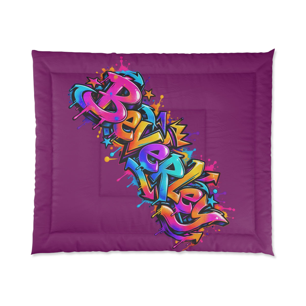 Copy of Graffiti Name Comforter — Custom 'Tommy' Street Art Bedding