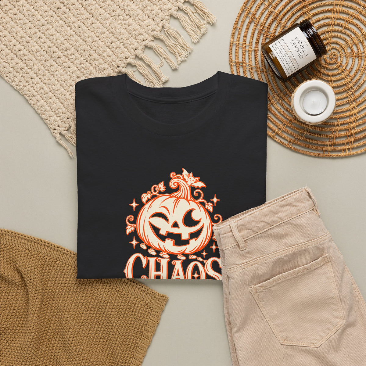 Personalized “ Chaos ” Couples T-Shirt Set - Live