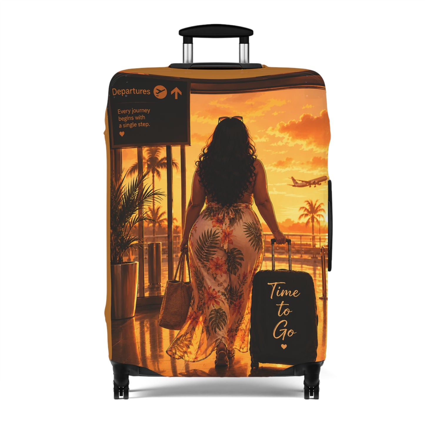 Back View Personalized Travel Luggage Cover - It's You