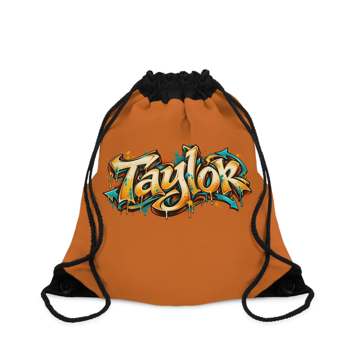 Copy of Copy of Copy of Personalized Graffiti-Inspired Drawstring Bag With Custom Name Personalize it with your name!