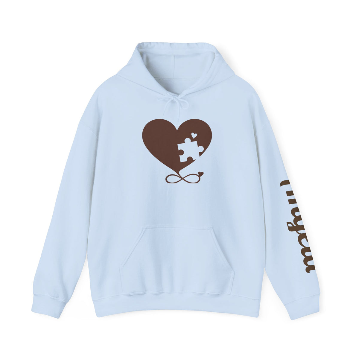 Mochi Heart Puzzle Graphic Hoodies for Couple - Personalize it
