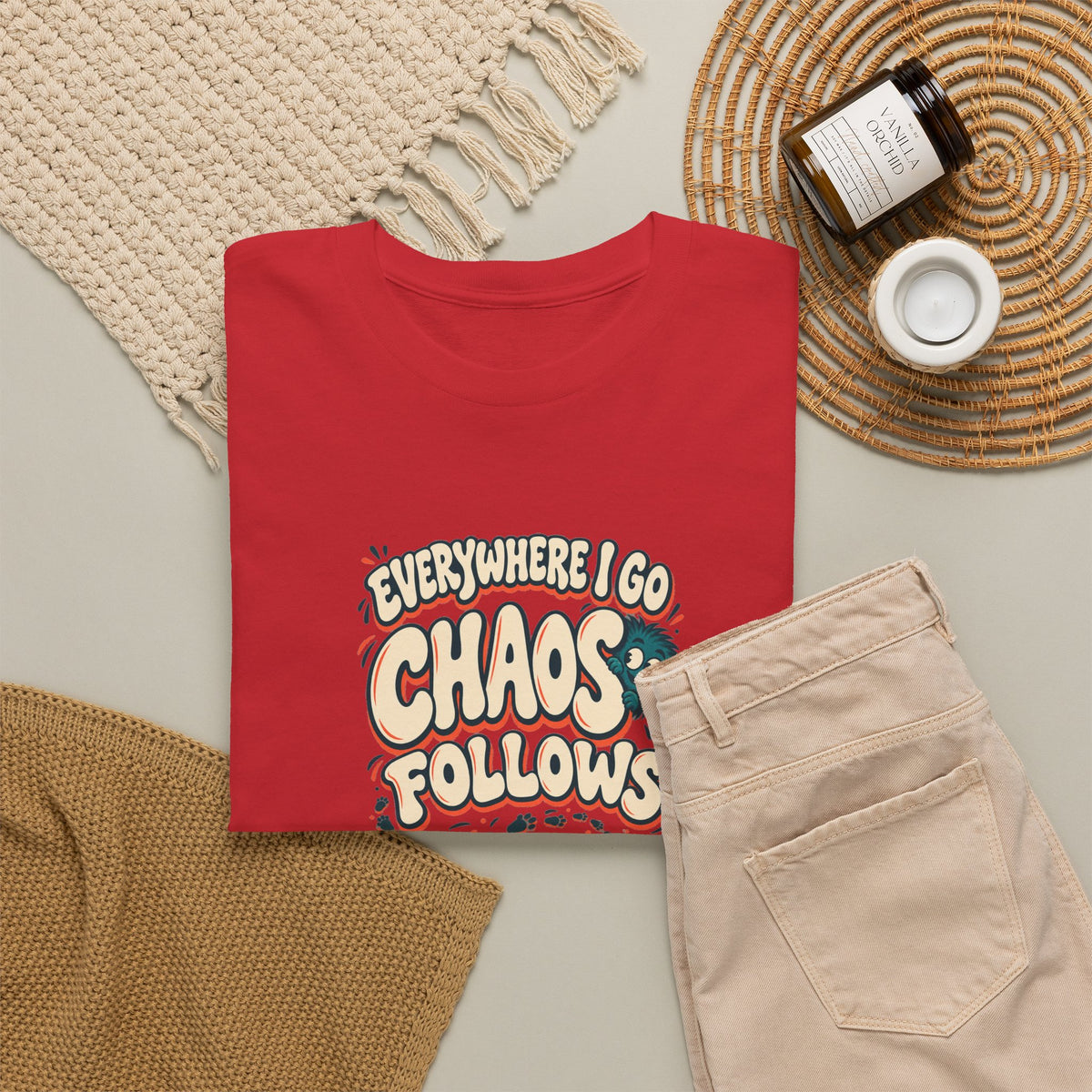 Everywhere You Go, Chaos Follows Green Chaos Graphic T-Shirt