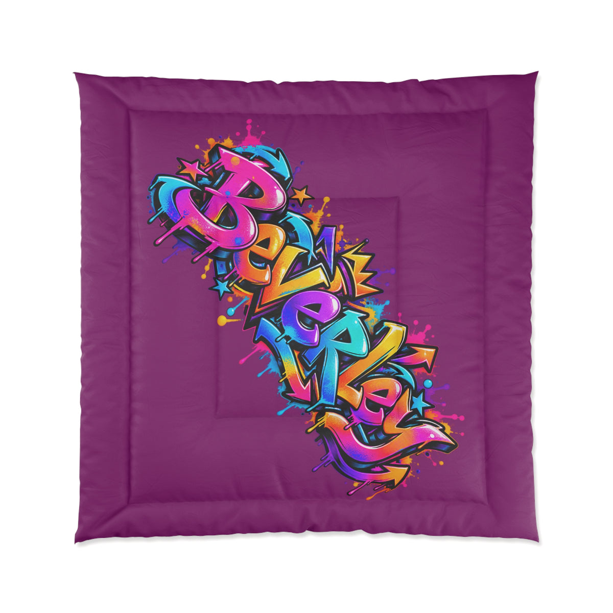 Copy of Graffiti Name Comforter — Custom 'Tommy' Street Art Bedding