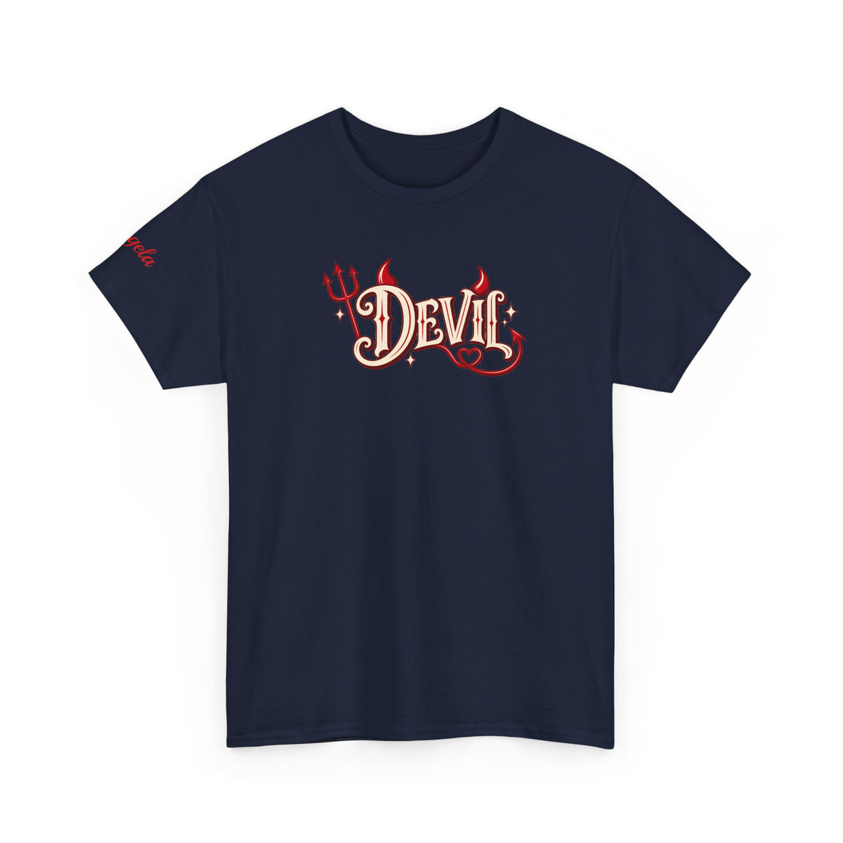 Personalized “I Put the D in Devil” Couples T-Shirt Set
