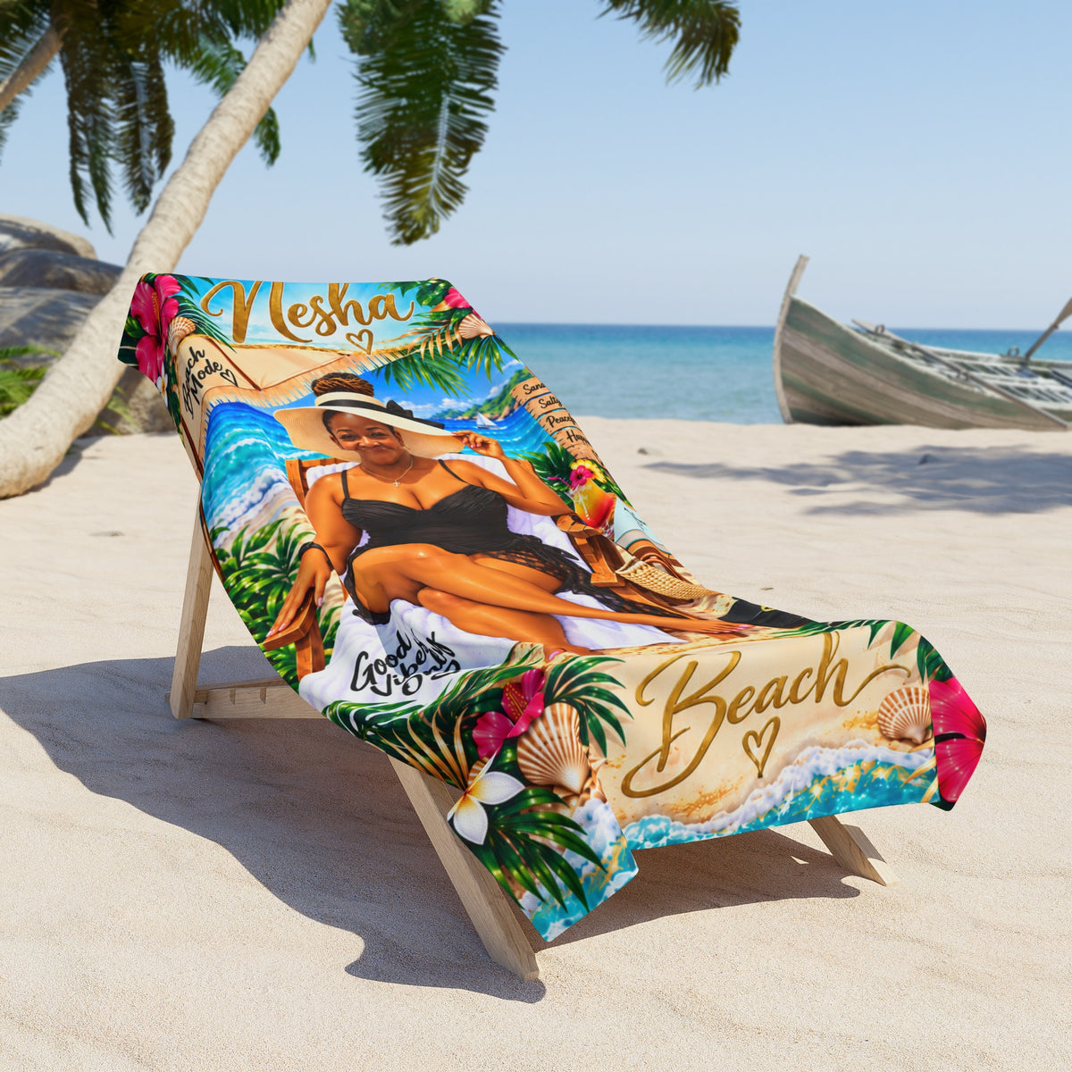 Me and My Hat - Personalized Beach Towel