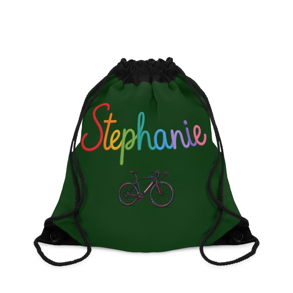 Copy of Personalized Rainbow/Solid Name Drawstring Bag
