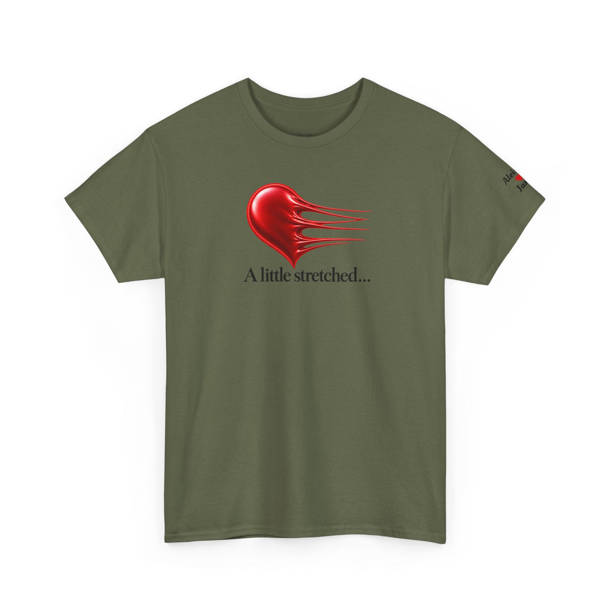 Personalize this Couples T-Shirt A little stretched...Still Attached - for those with longevity