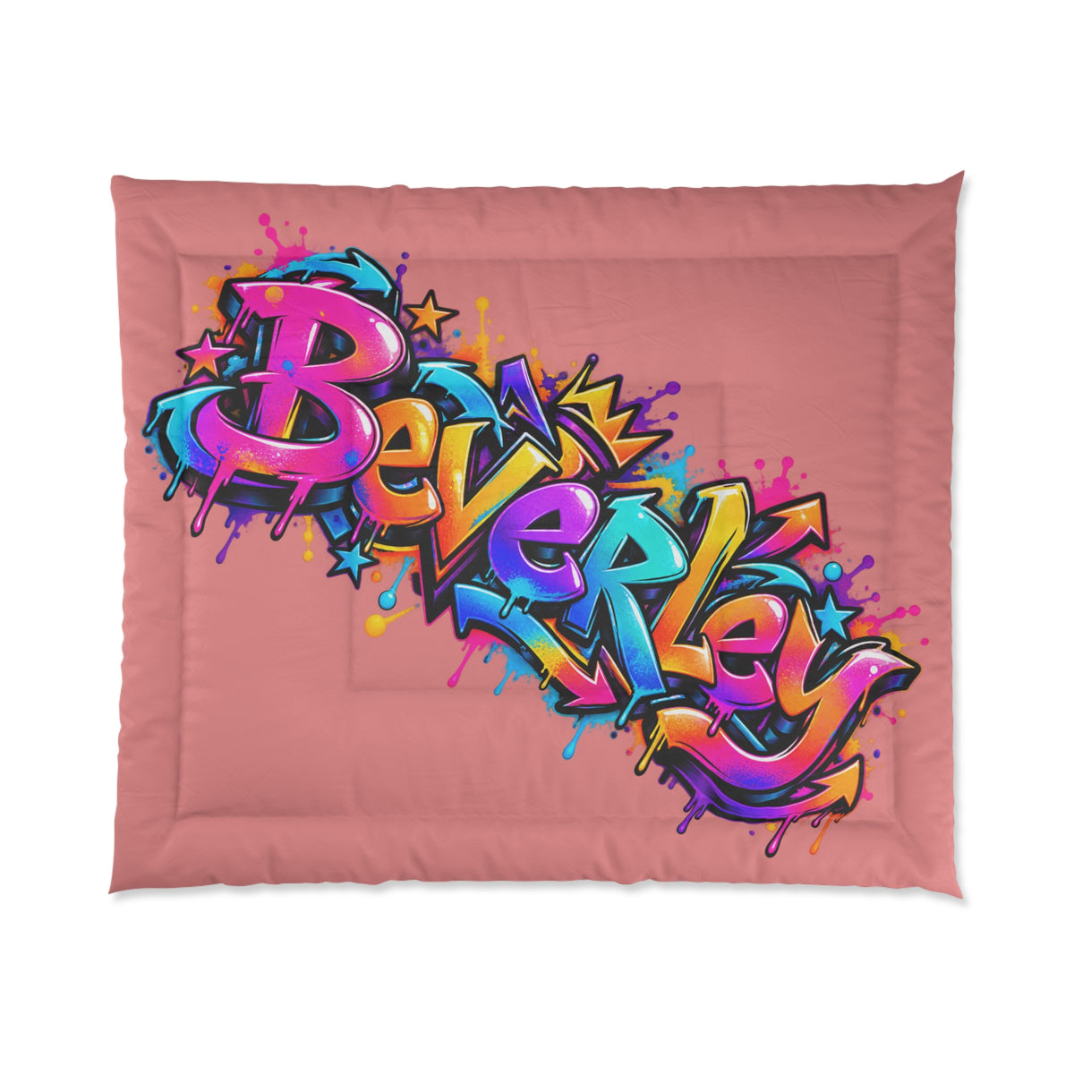 Copy of Copy of Copy of Copy of Graffiti Name Comforter — Custom 'Tommy' Street Art Bedding