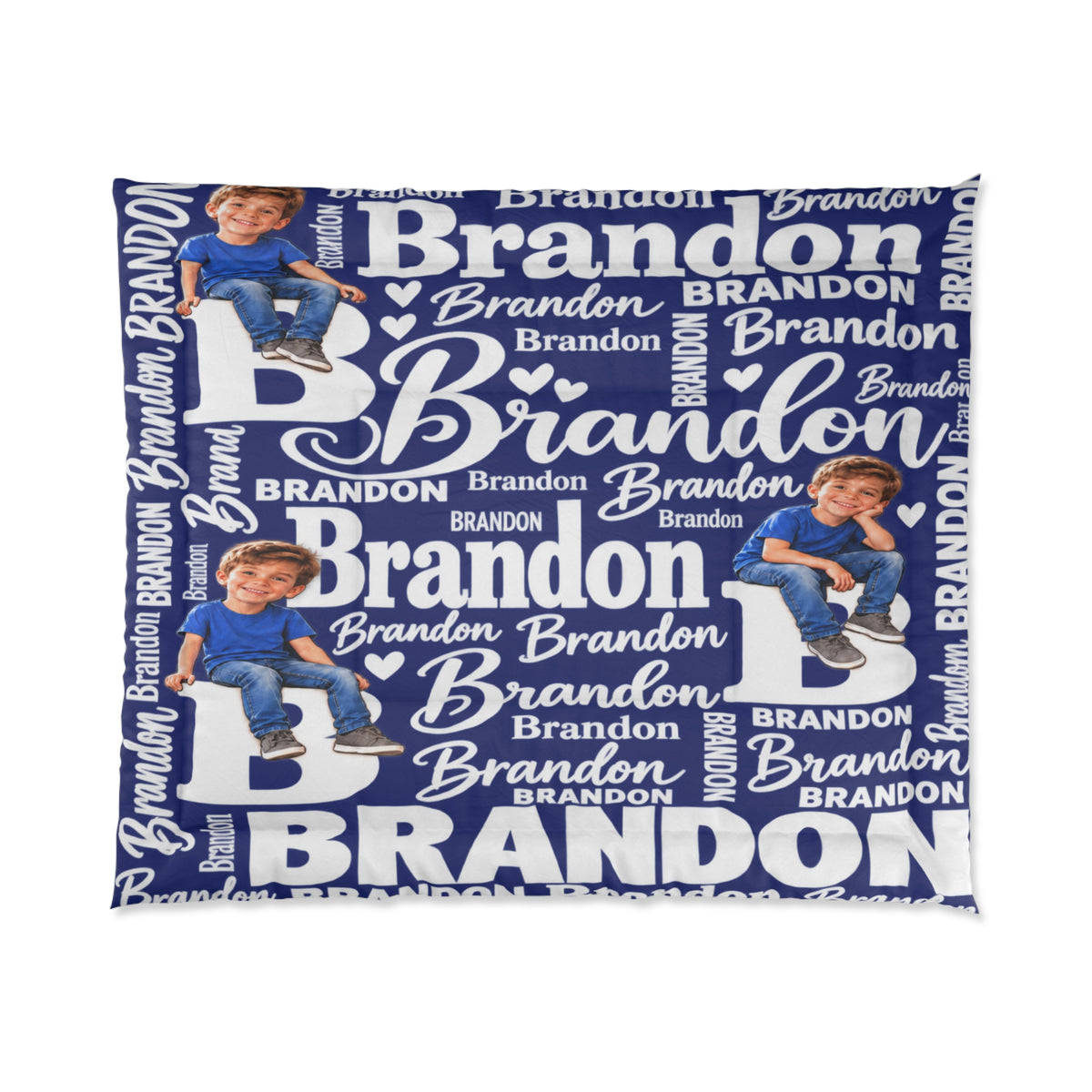 Copy of Personalized Children’s Comforter With Their Likeness and Name 2