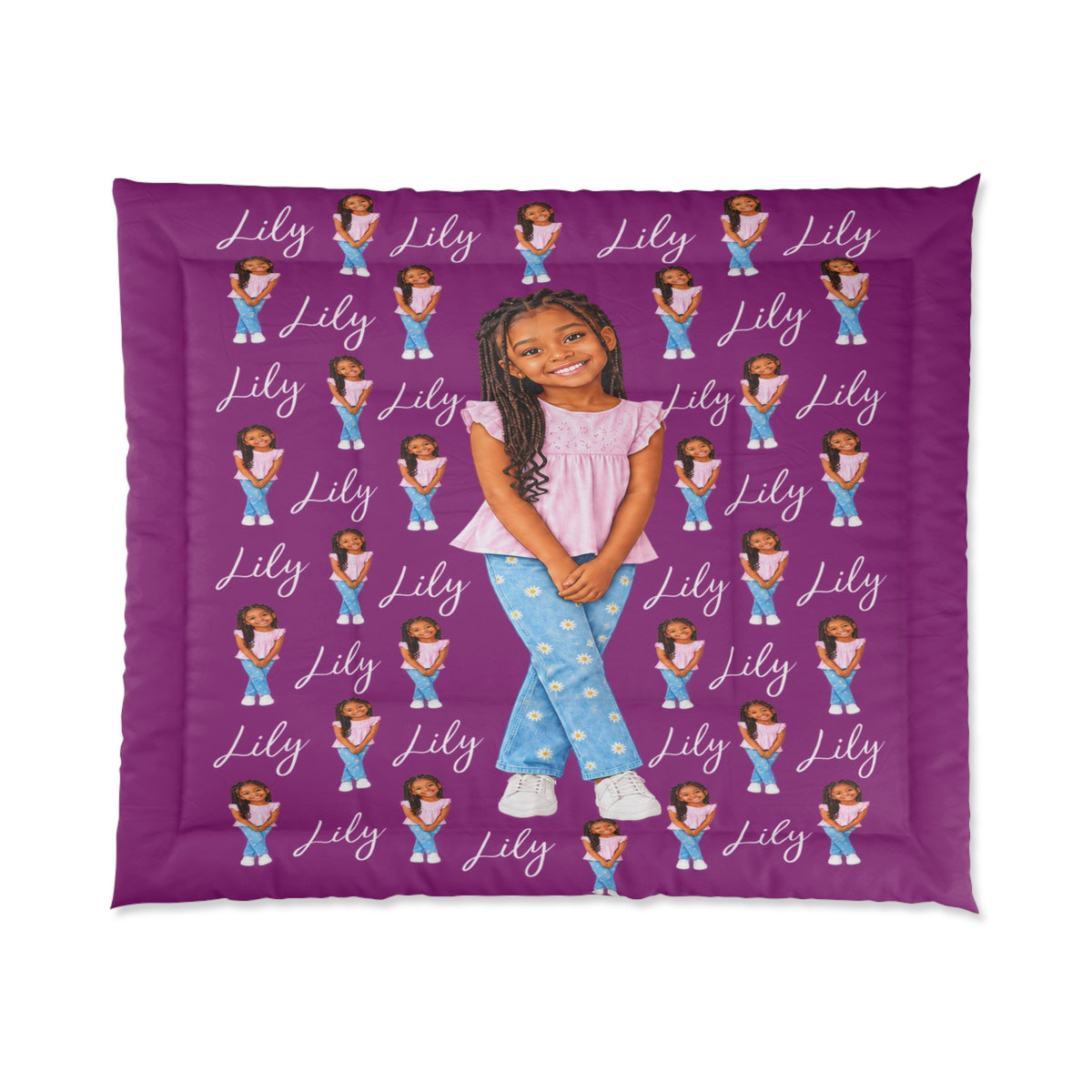 Copy of Personalized Children’s Comforter With Their Likeness and Name