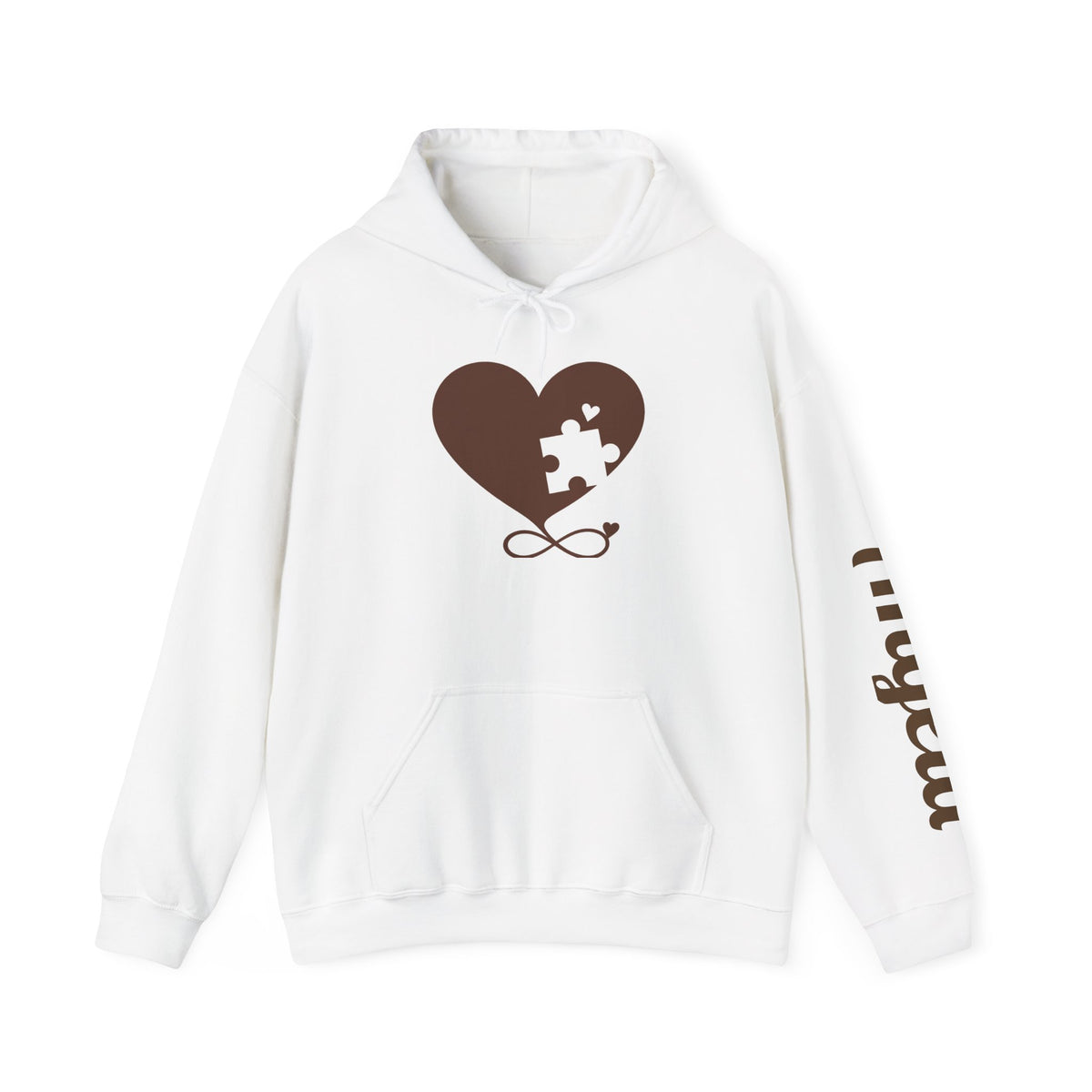 Mochi Heart Puzzle Graphic Hoodies for Couple - Personalize it