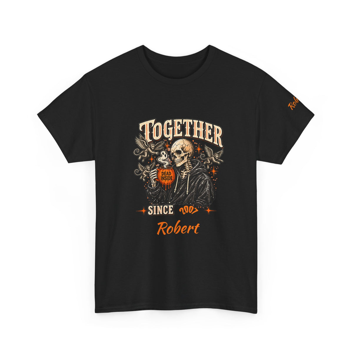 Personalized Creepin Together Skeleton Halloween T-Shirts