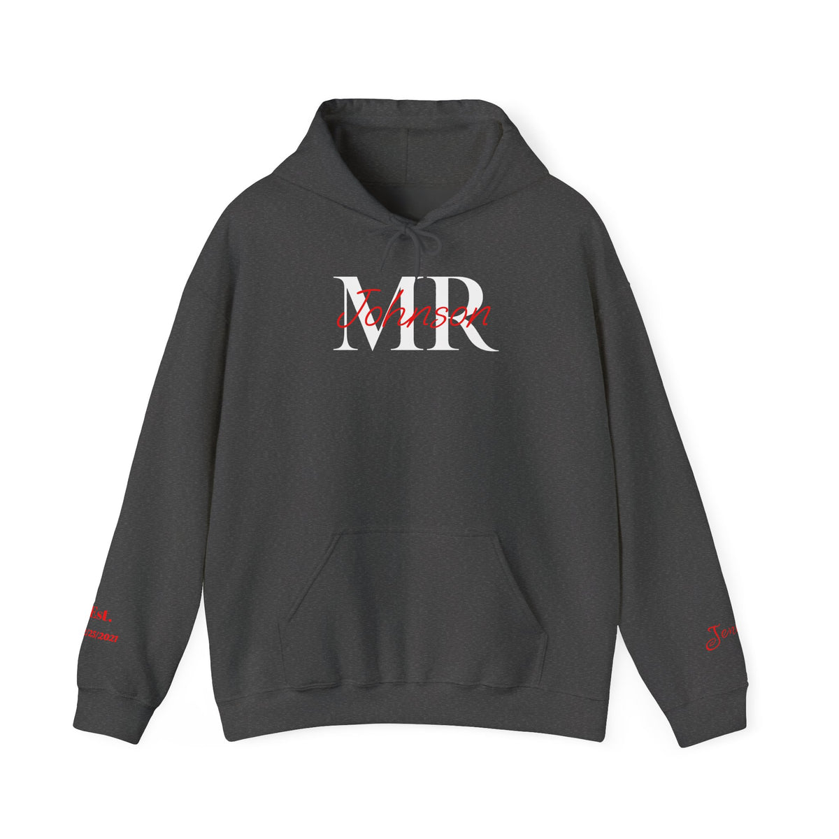 Copy of Personalized “MR” and “MRS” Wedding T-Shirts With Names and Established Date