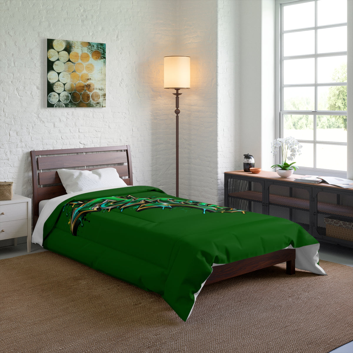 Copy of Copy of Graffiti Name Comforter — Custom 'Tommy' Street Art Bedding