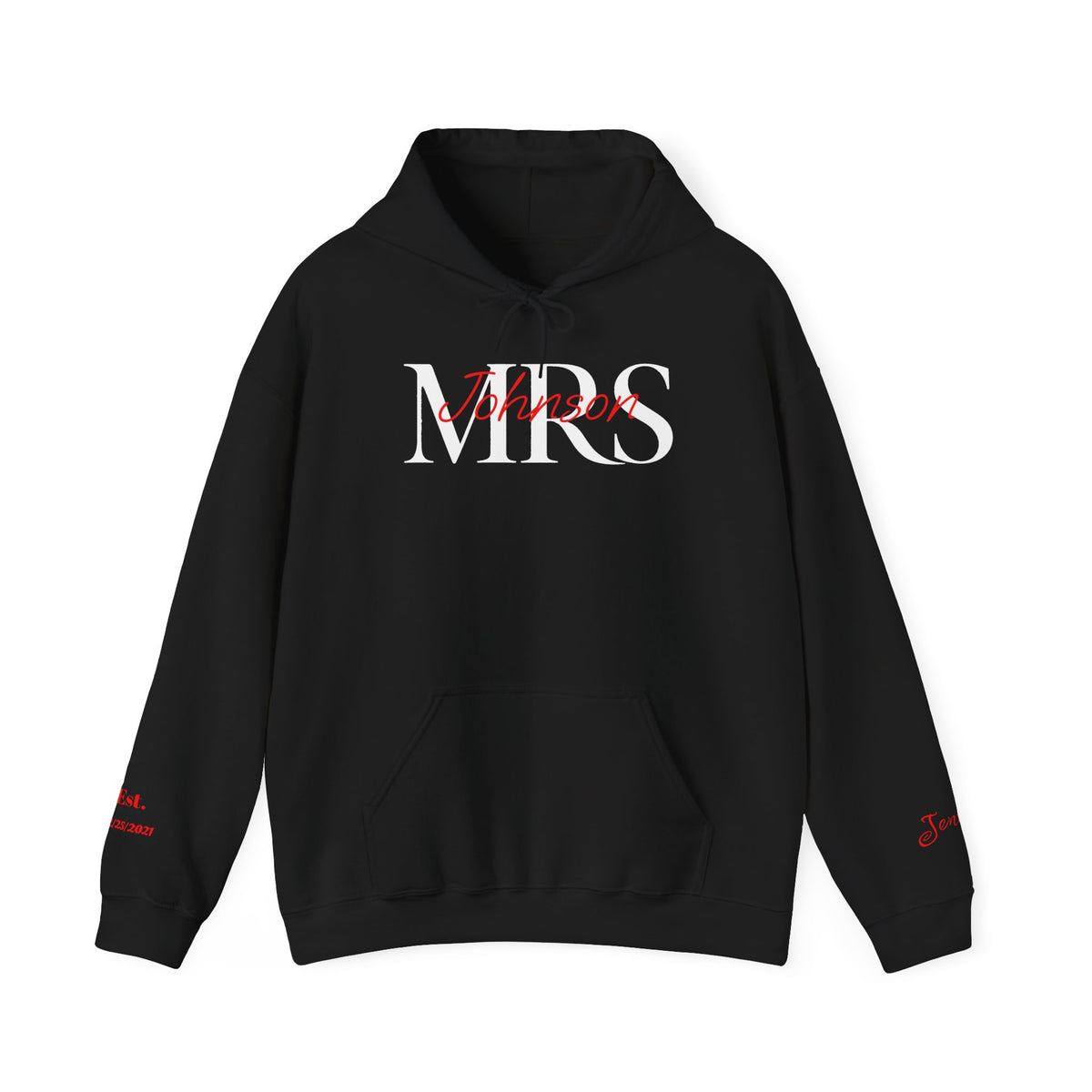 Personalized “MR” and “MRS” Wedding T-Shirts With Names and Established Date