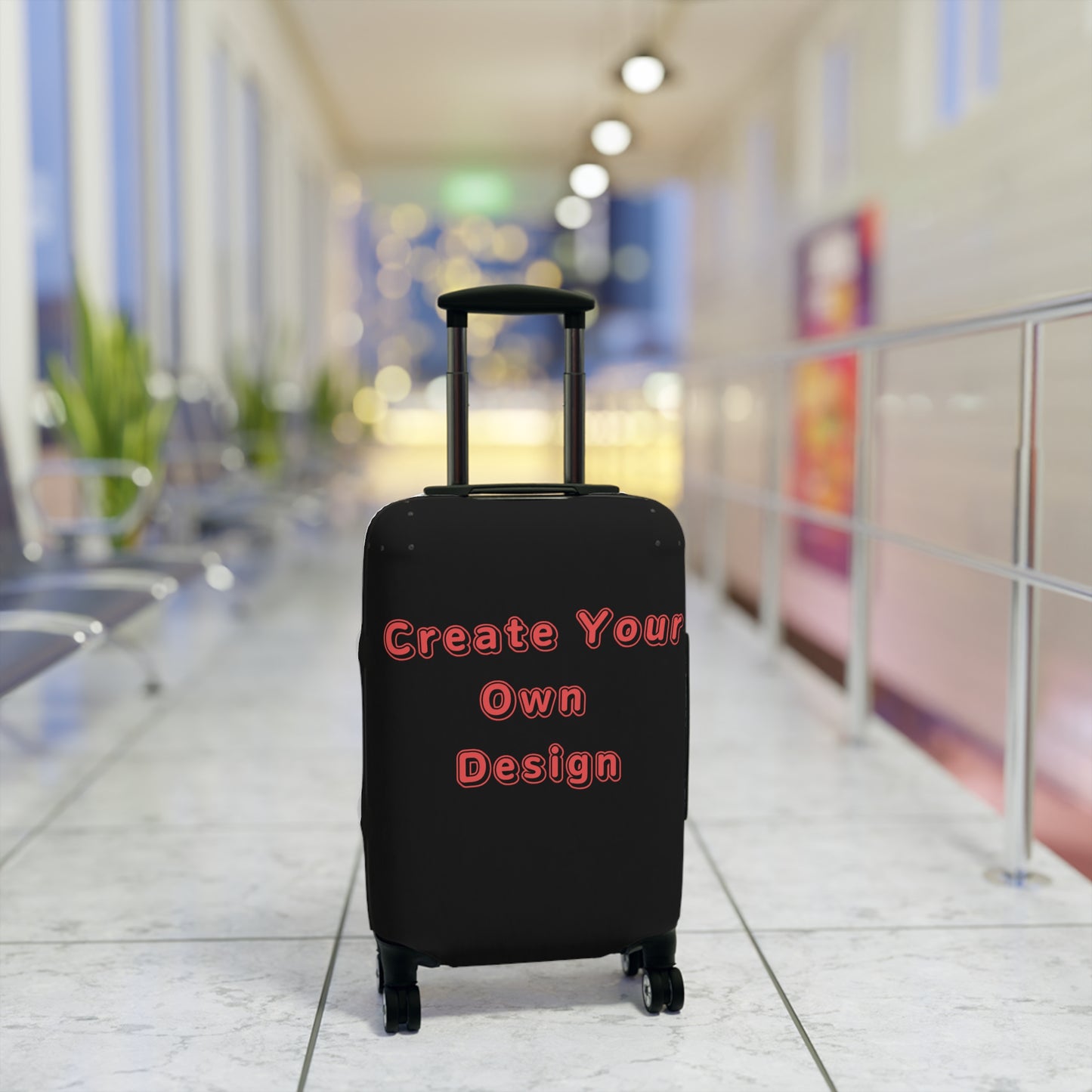 Custom Luggage Cover — Personalized 'Create Your Own Design' Suitcase Protector