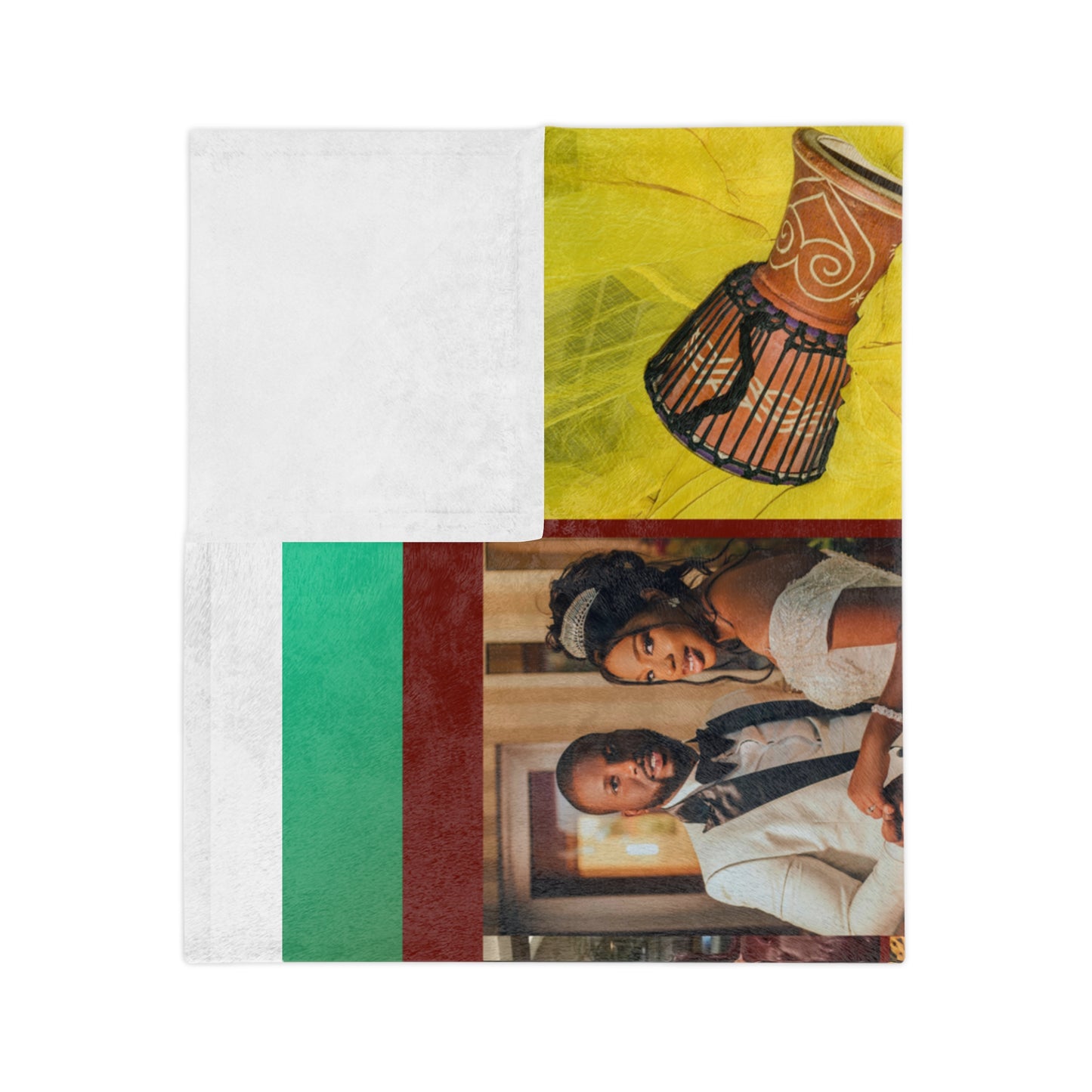 Personalized Black Love Blanket — 'Black Love Velveteen Microfiber Keepsake