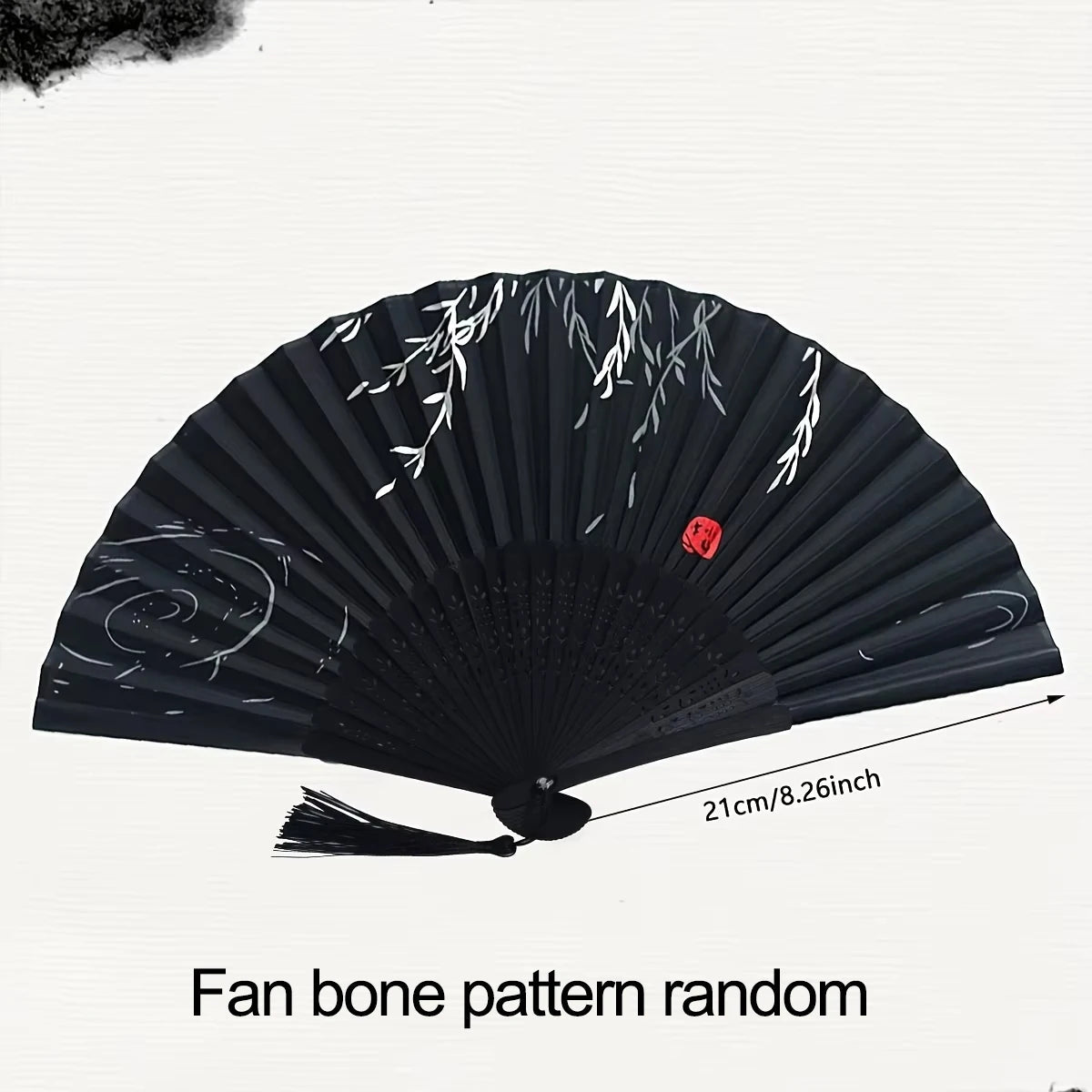 1pc - Elegant wooden folding hand fan favored by fans - BeeBeeBuys