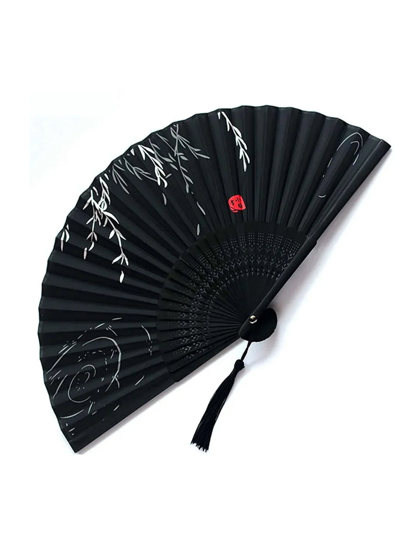 1pc - Elegant wooden folding hand fan favored by fans - BeeBeeBuys