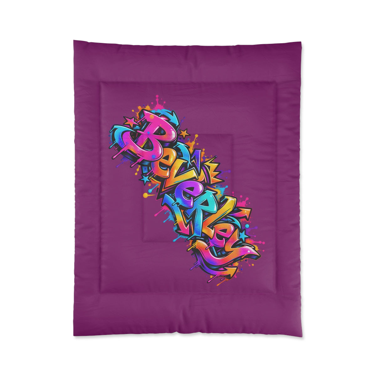 Graffiti Name Comforter — Custom Street Art Bedding