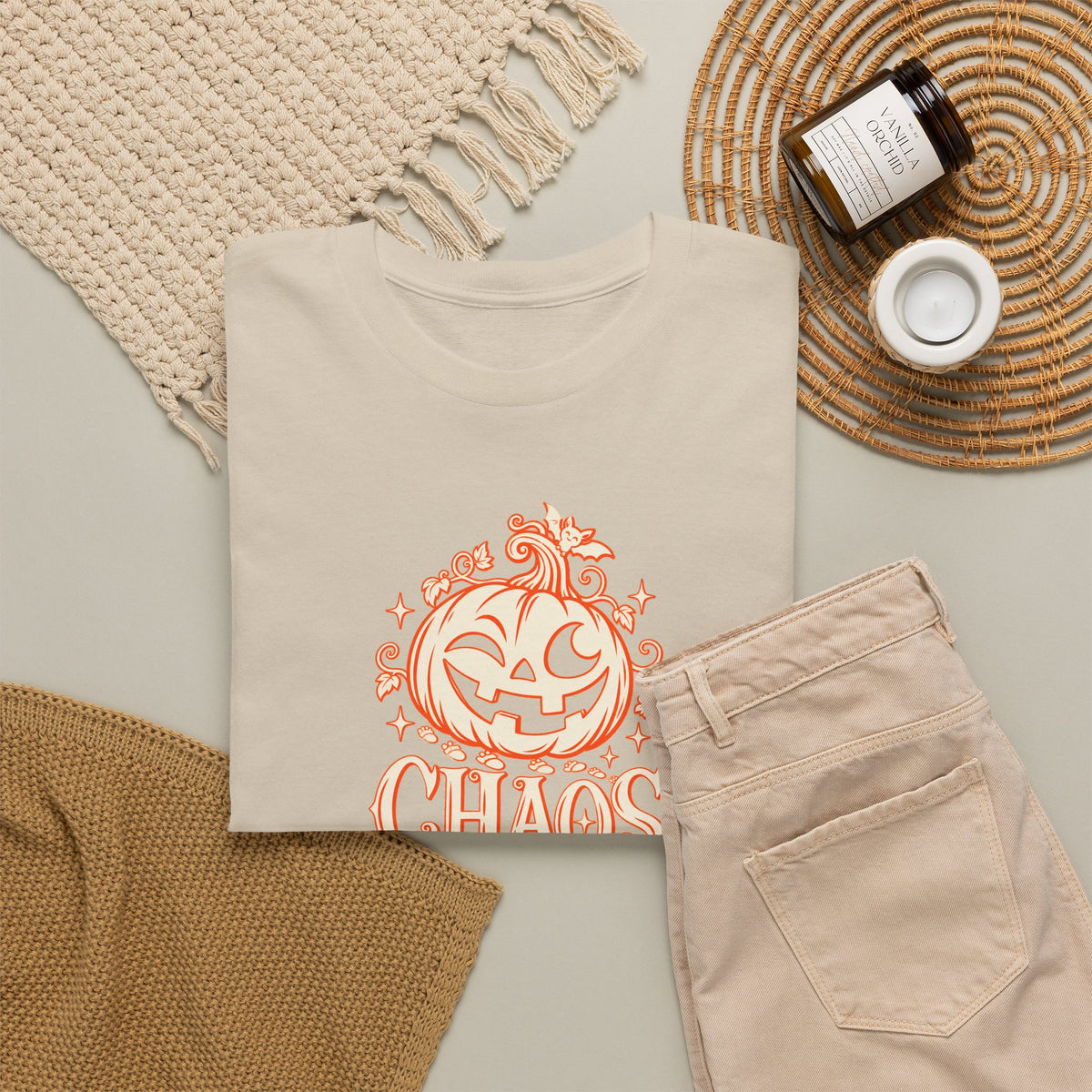 Personalized “ Chaos ” Couples T-Shirt Set - Live
