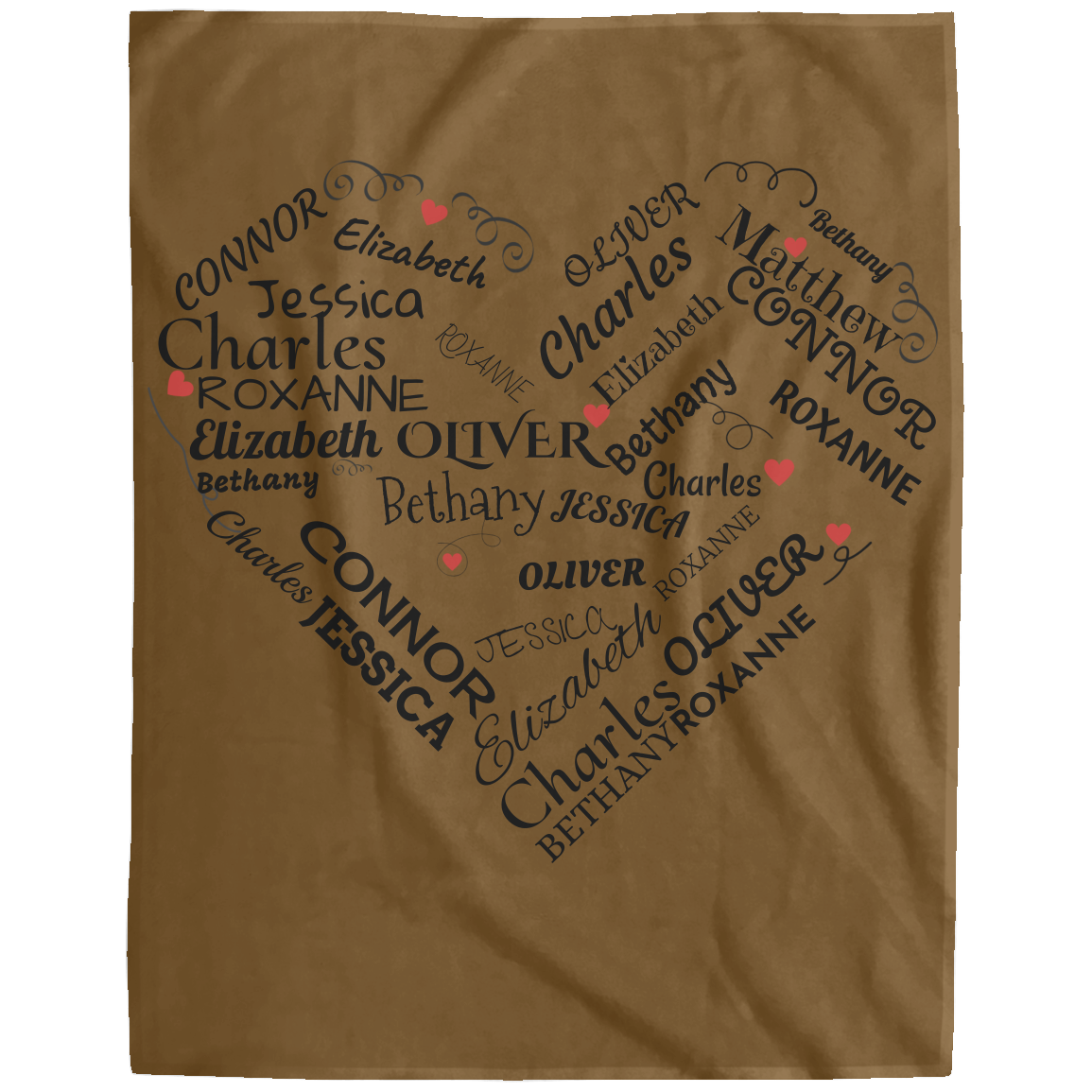 Loving Heart - Personalized Fleece Blanket - 60x80