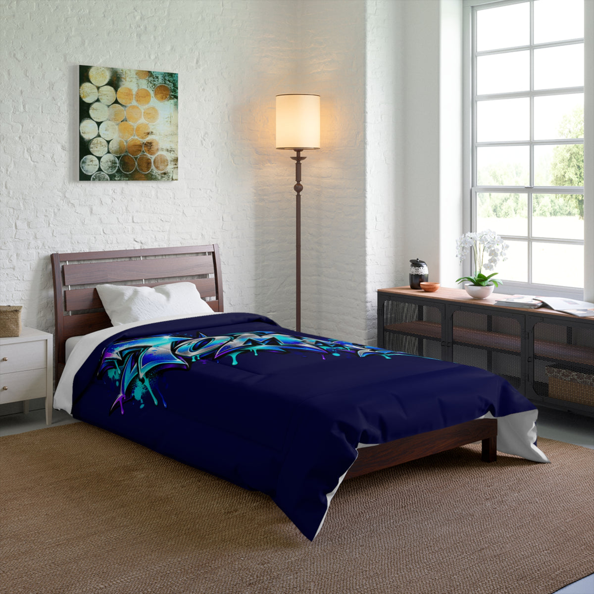 Copy of Copy of Copy of Graffiti Name Comforter — Custom 'Tommy' Street Art Bedding