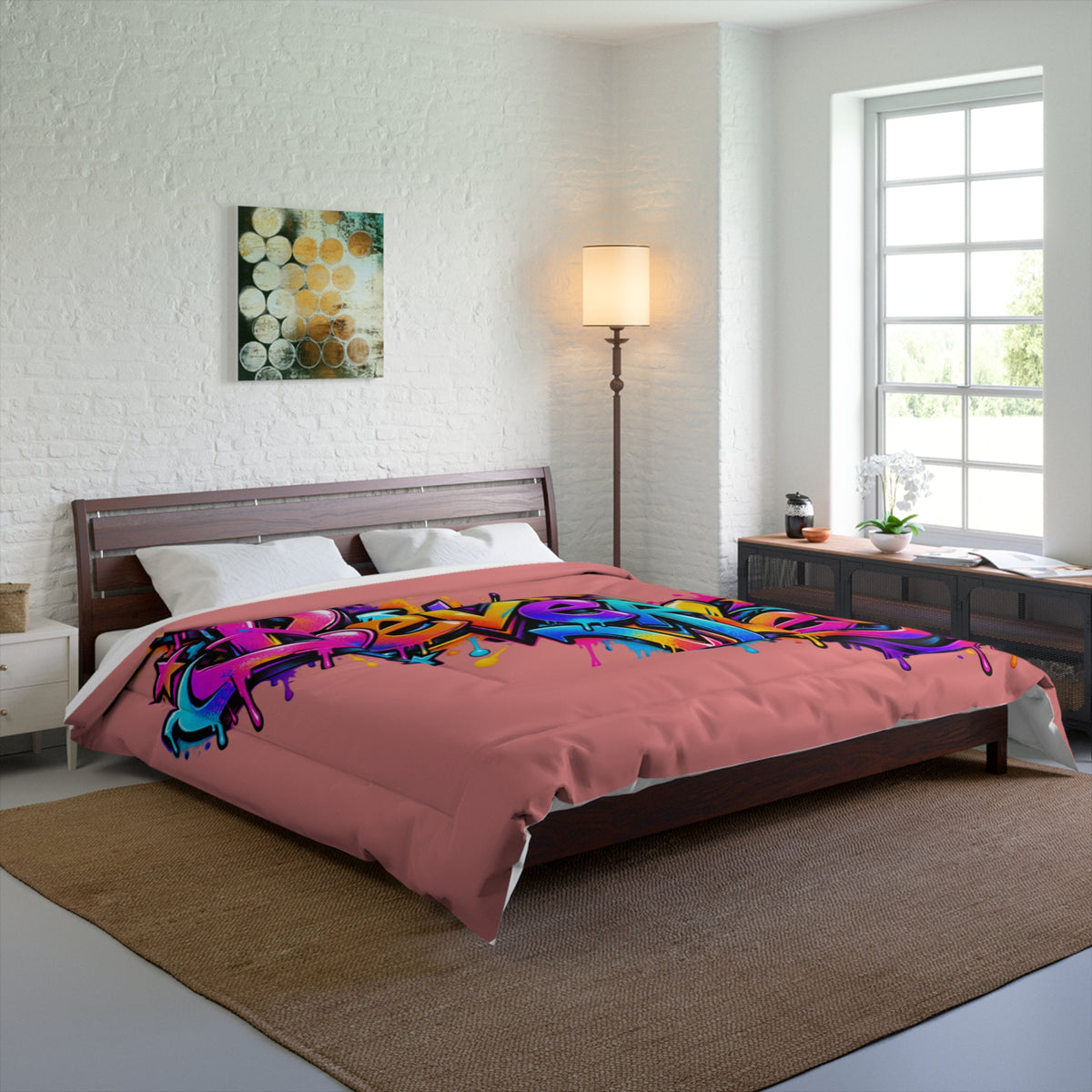 Graffiti Name Comforter — Custom Street Art Bedding