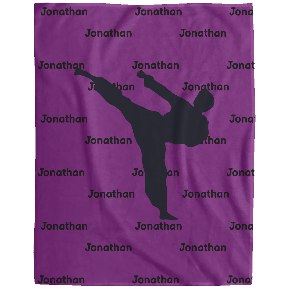 Karate Name Blanket - Fleece Blanket - Personalized 10% off and Free Shipping