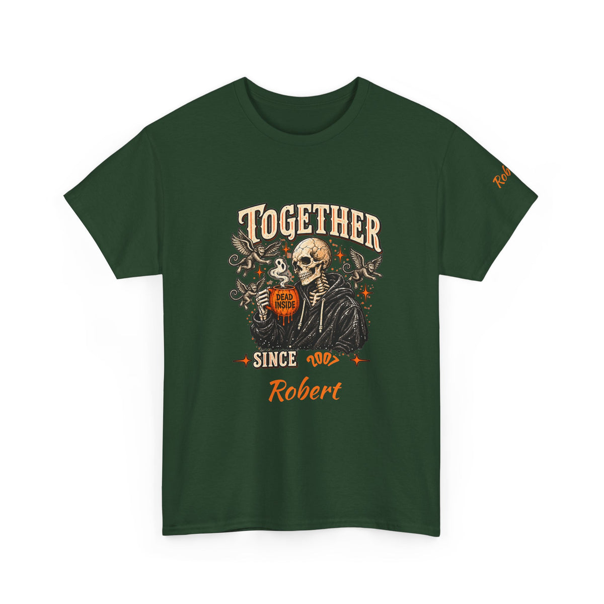 Personalized Creepin Together Skeleton Halloween T-Shirts