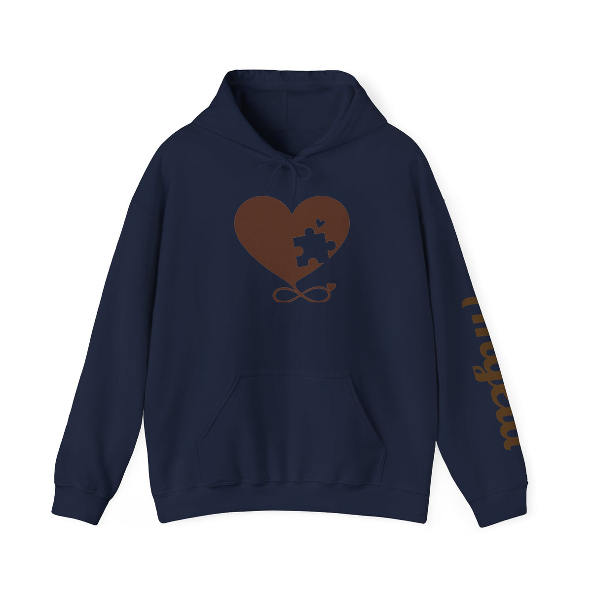 Mochi Heart Puzzle Graphic Hoodies for Couple - Personalize it