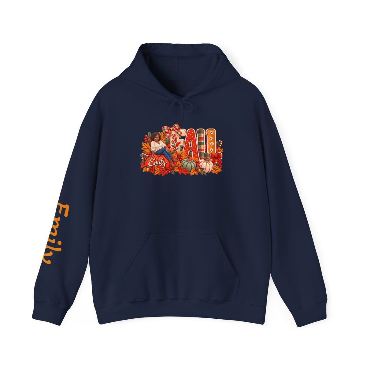 Personalized Fall Hoodie — Your Name and your Illustrated Likeness