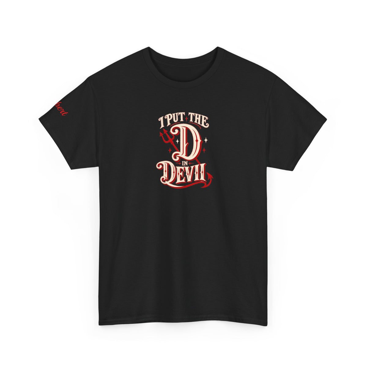 Personalized “I Put the D in Devil” Couples T-Shirt Set- live personalization