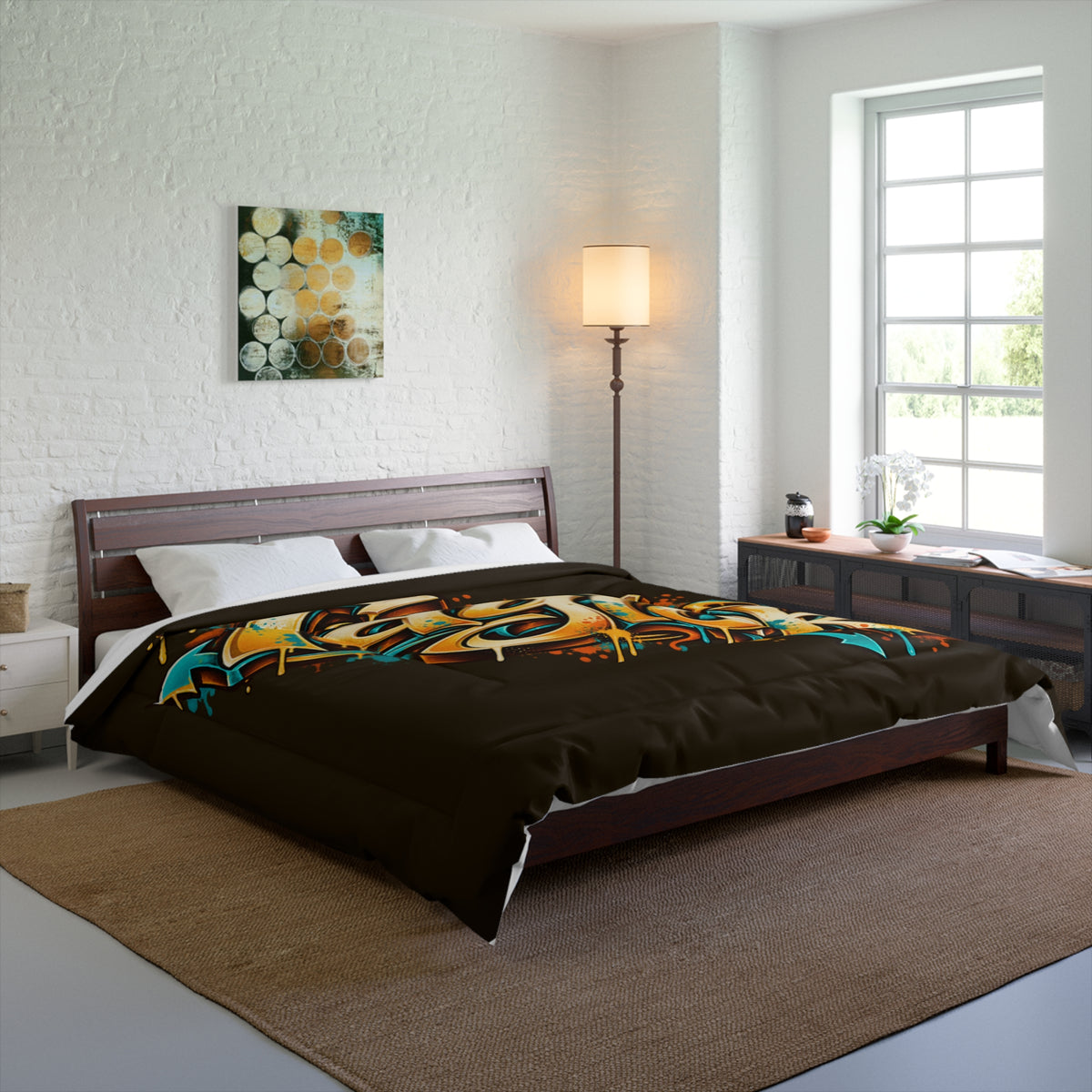 Copy of Copy of Graffiti Name Comforter — Custom 'Tommy' Street Art Bedding
