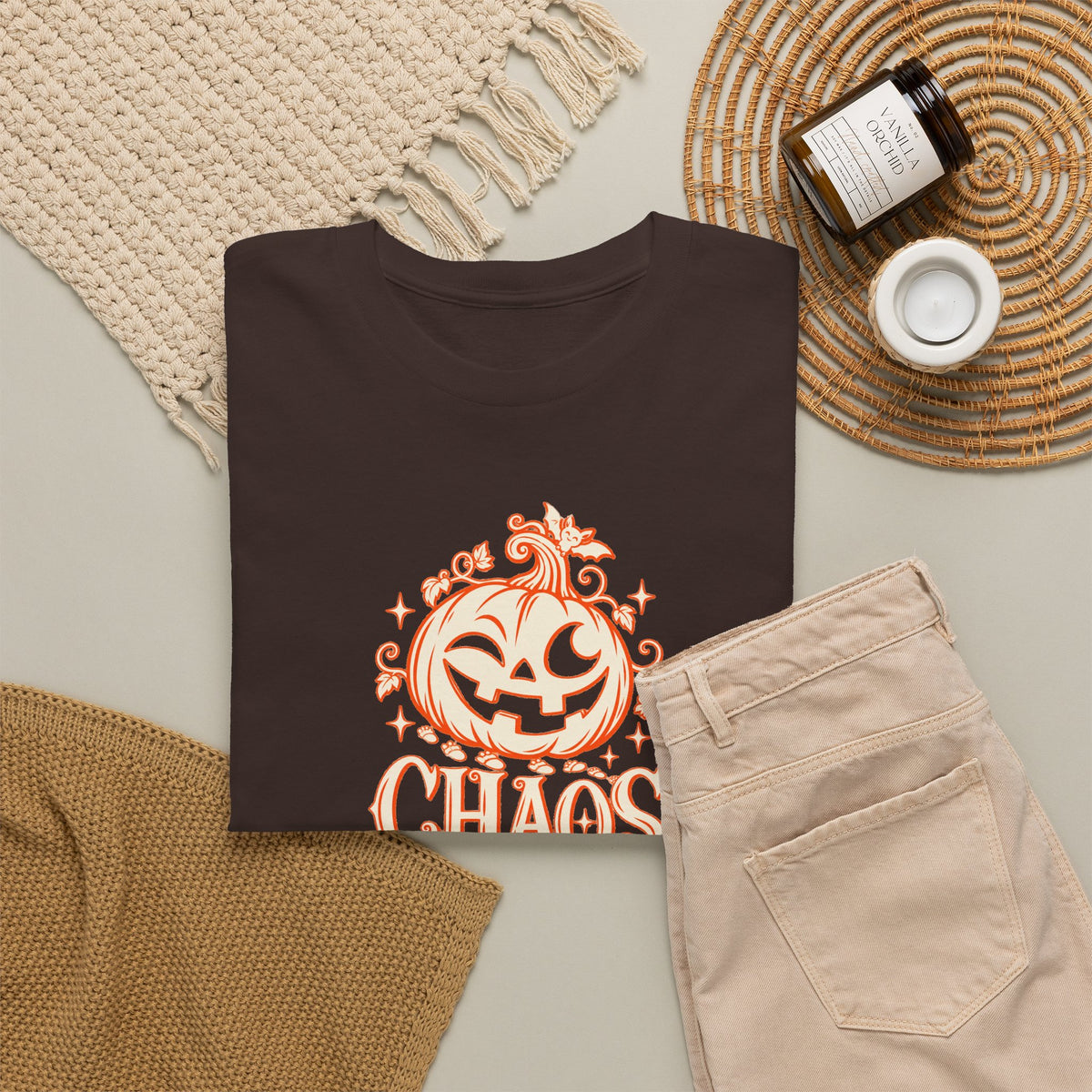 Personalized “ Chaos ” Couples T-Shirt Set - Live