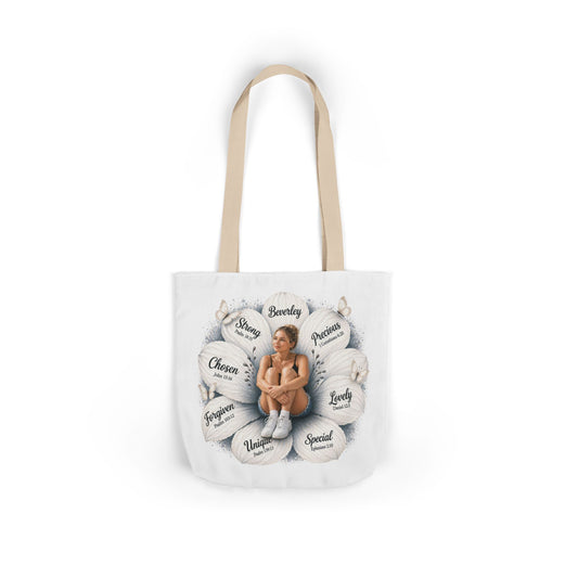 Personalized likeness & Name Tote — Inspirational Self-Love Design
