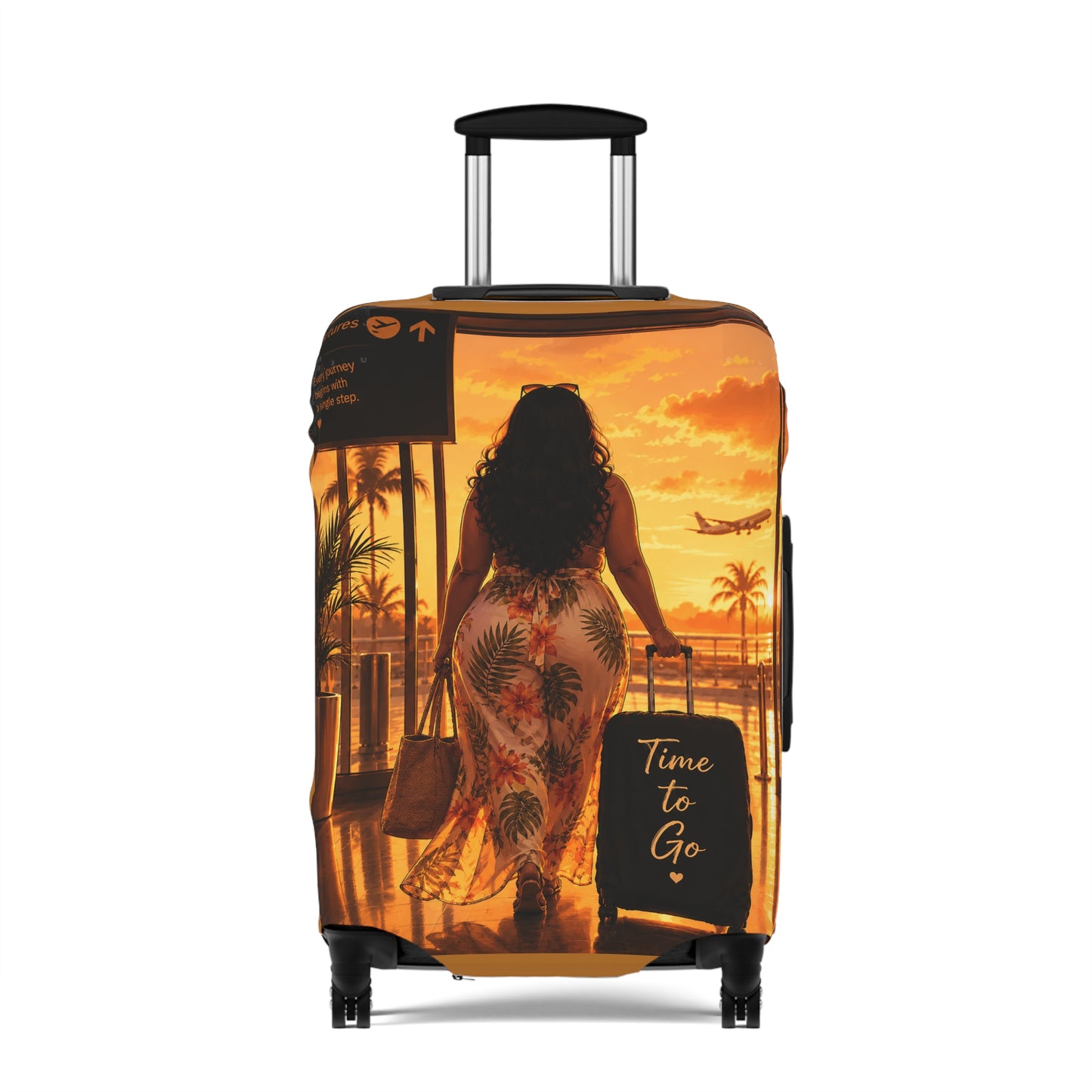Back View Personalized Travel Luggage Cover - It's You