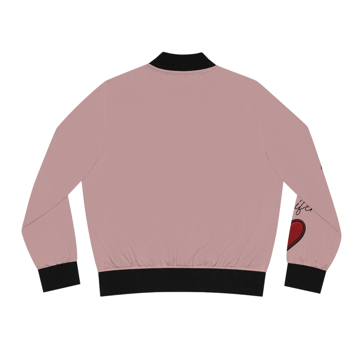 Women's Mom Love Heart Bomber Jacket