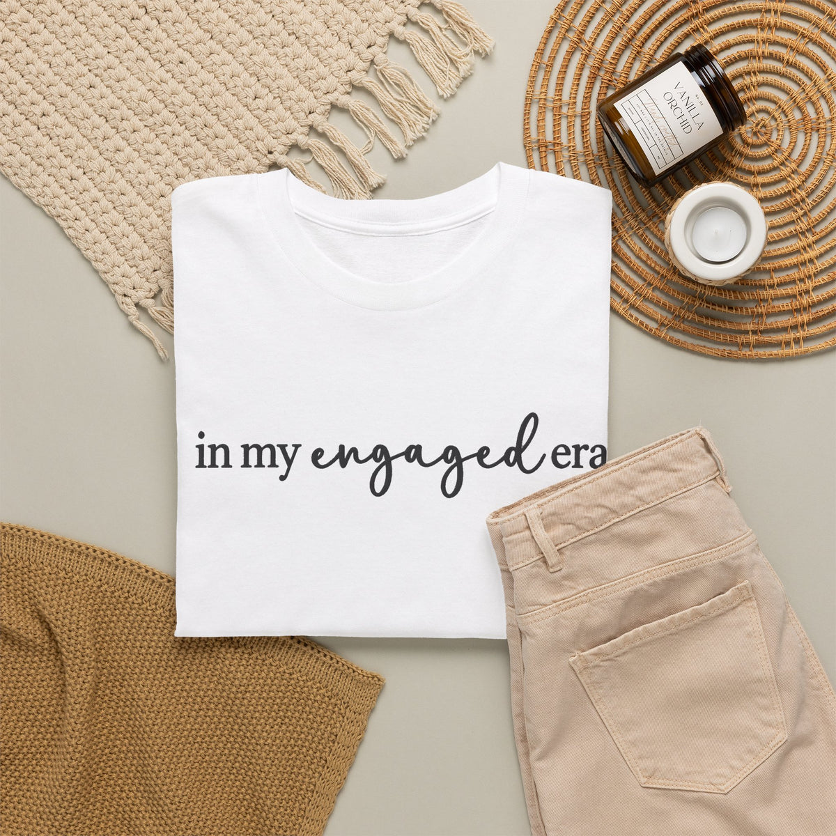 Personalized “In My Engaged Era” T-Shirt With Future Last Name
