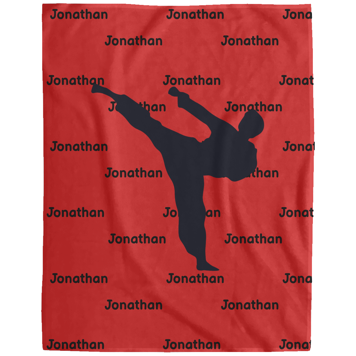 Karate Name Blanket - Fleece Blanket - Personalized 10% off and Free Shipping