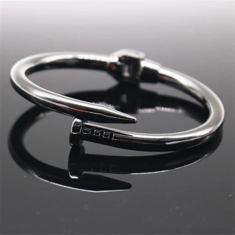 4 Color Classic Brand Nail Open Bracelets Female Bracelet Stainless Steel Screw - BeeBeeBuys