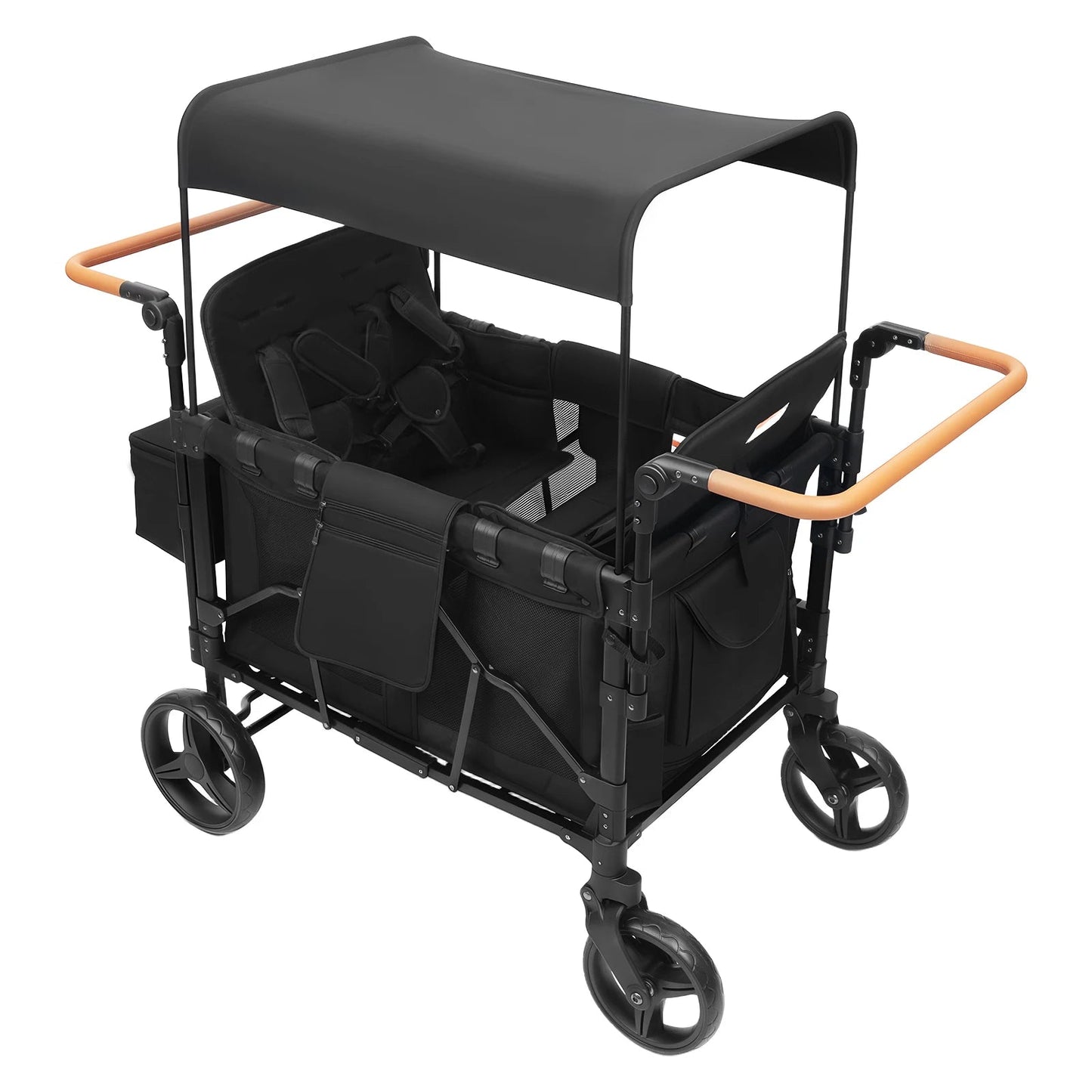 4 Seat Baby Wagon Stroller with Lockable Wheels - BeeBeeBuys