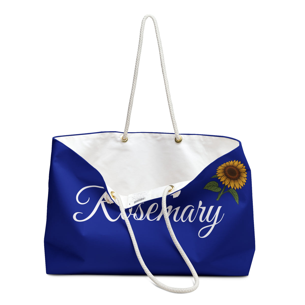 Personalized Oversized Weekender Tote Bag With Custom Name - You Personalize it!
