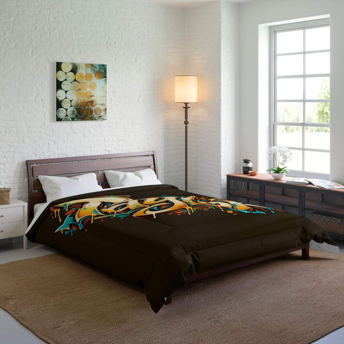 Copy of Copy of Graffiti Name Comforter — Custom 'Tommy' Street Art Bedding